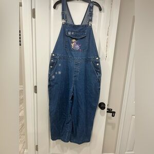 90’s Vintage Disney Winnie the Pooh and Eeyore Denim Overalls